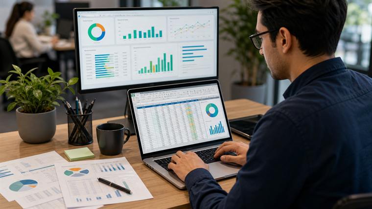 Data and spreadsheet dashboard course